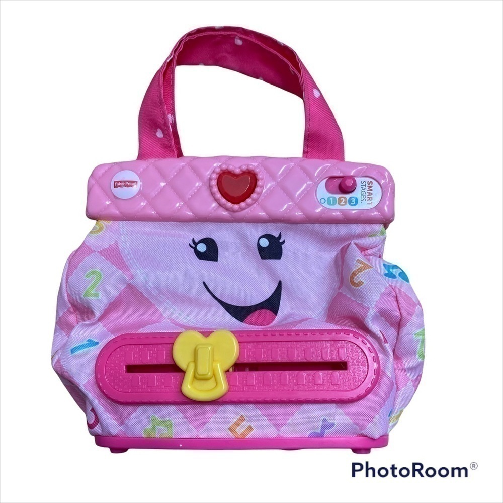 Fisher Price Laugh & Learn Purse Talking Singing Bag Toy Pink